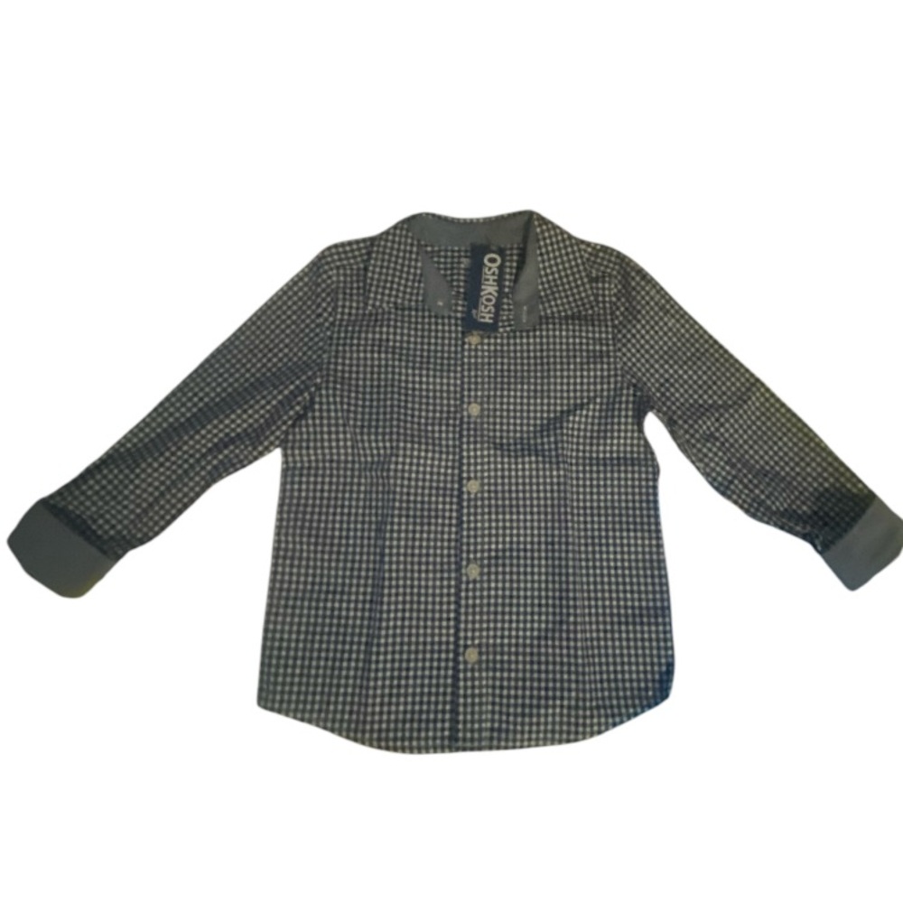 Oshkosh B’gosh Toddler Boys’ Plaid Long Sleeve Shirt